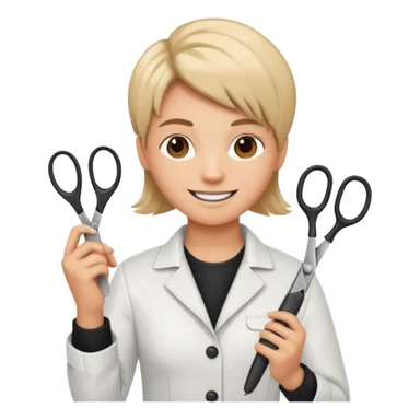 Hairdresser with scissors




 sticker
