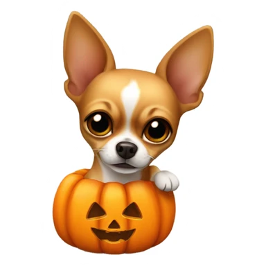 ￼Chiuauaha inside pumpkin sticker