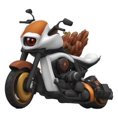 Snaxx on Harley  sticker