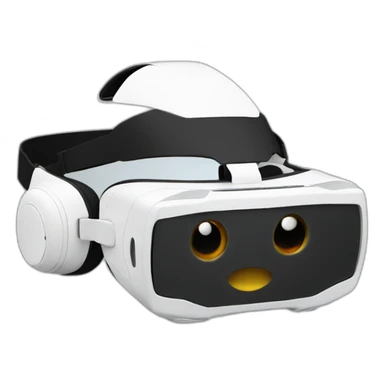 christmas white vr headset sticker