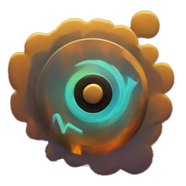 audio waveform radial circular wave form particles sticker