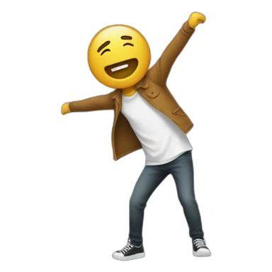 Homme qui fait un dab sticker