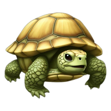 Tortue sur un balene sticker