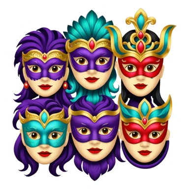 Masquerade Characters sticker