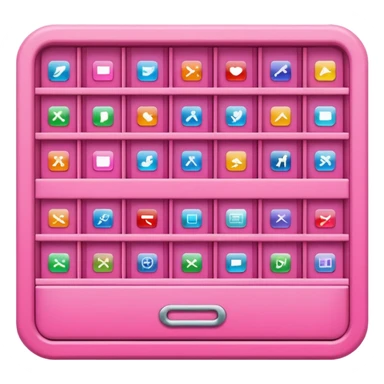 pink app drawer  sticker