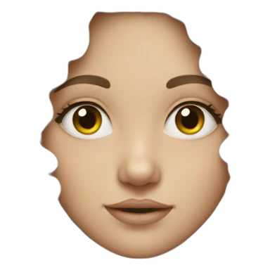 dark curly hair white girl sticker