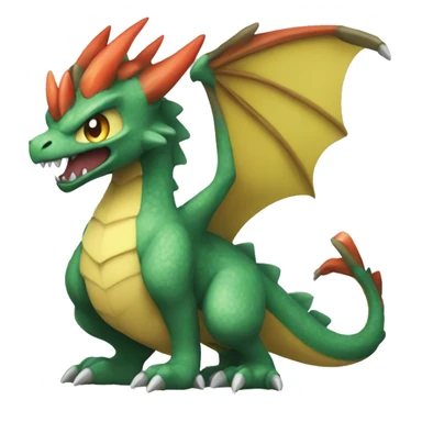 Dracofeu pokemon sticker