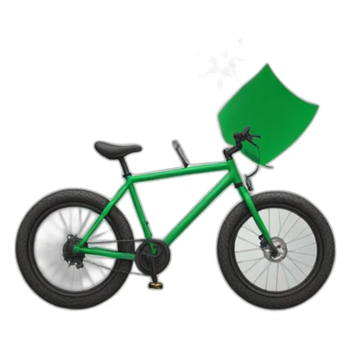 Algerian flag with bike sticker