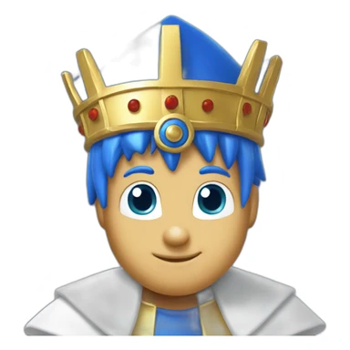 Sonic the hedgehog blue pope sticker