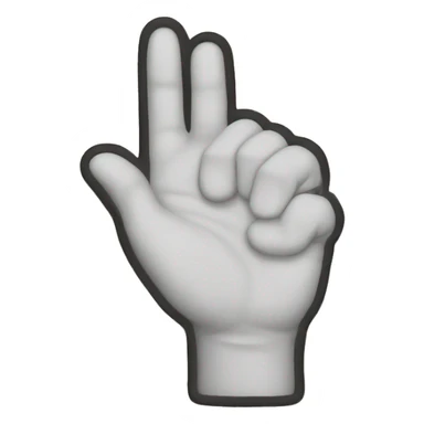 I ove you hand sticker