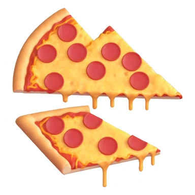 half and half pizza sticker