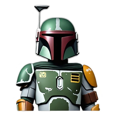 Boba Fett, Pixar Style sticker