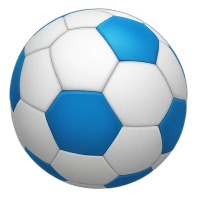 soccer ball blue sticker