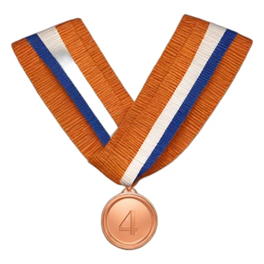 Copper 4th place medal sticker