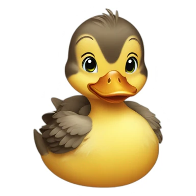 duckling that wears makeup sticker