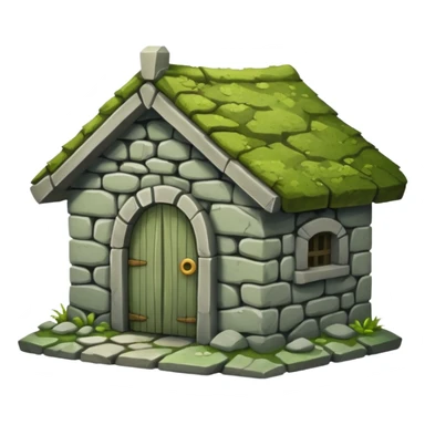 stone hut sticker