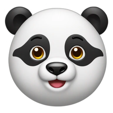 Christmas-panda-face sticker