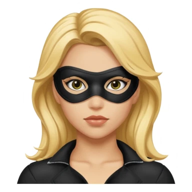 black canary with eye mask sticker