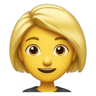 Girl with crazy face emojy sticker