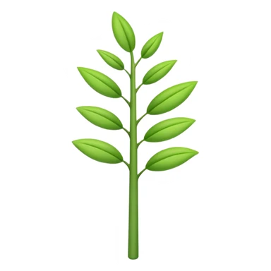 plant stem sticker