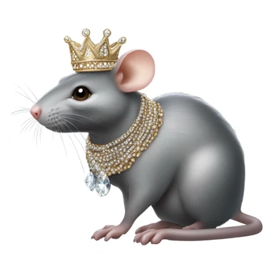 rat princess sticker