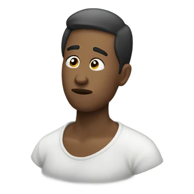 someone sighing and throwing out air sticker