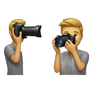 Photographer taking a photo sticker