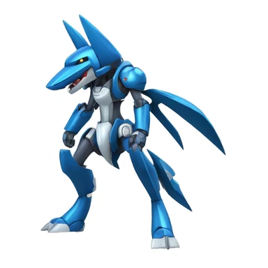 Sharpedo-Lucario-medabot-Mecha full body sticker