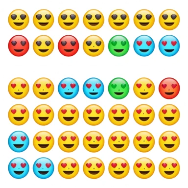 LED intelligent light system emoji sticker