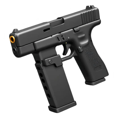 Glock 17 with an extended magazine sticker