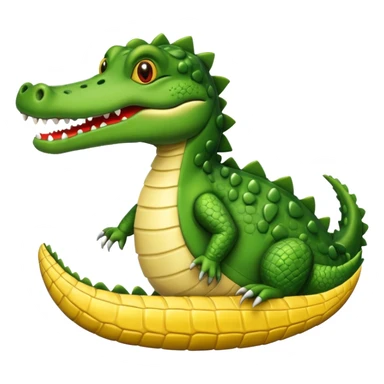 code writing crocodile sticker