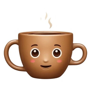 cute brown coffee cup sticker