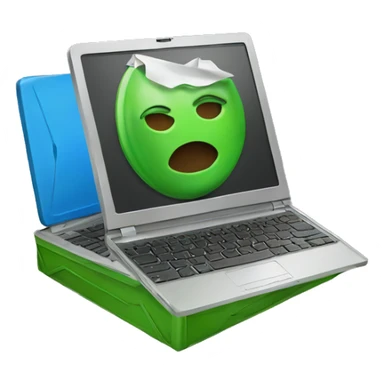 recycling laptop sticker