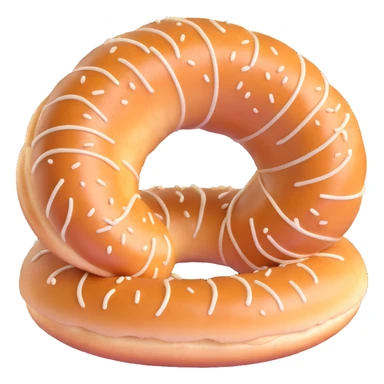 simit sliced in half, showing soft inside sticker