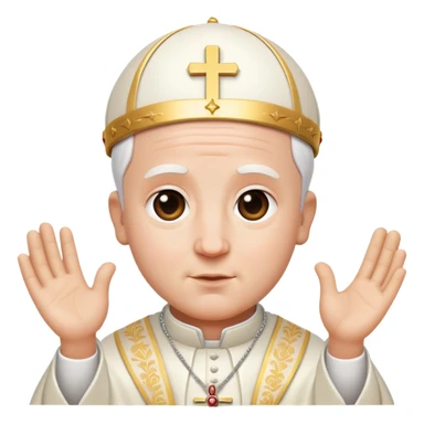Mini pope sticker