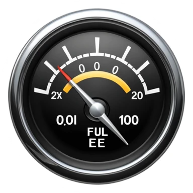 Full fuel Guage sticker