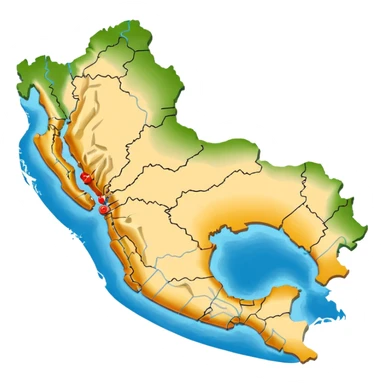 I want that you generate a correctly Peru map sticker