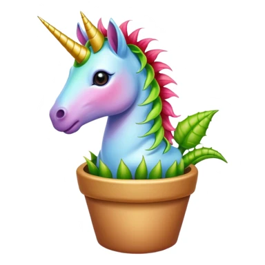 Unicorn venus flytrap sticker