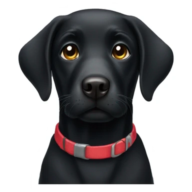 cute black Labrador  sticker