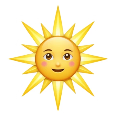 star with long rays sticker