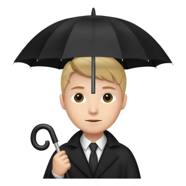 hemster holding an umbrella sticker