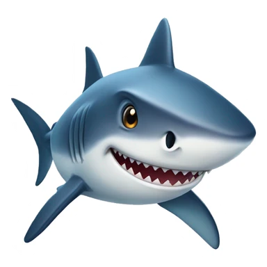 Shark with a baby’s face sticker