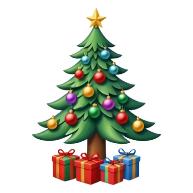 Unique Christmas tree sticker