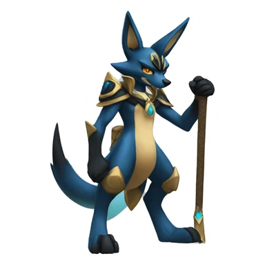 Lucario-Anubis full body sticker