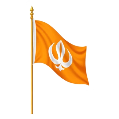 khalsa flag in sikh religious sticker