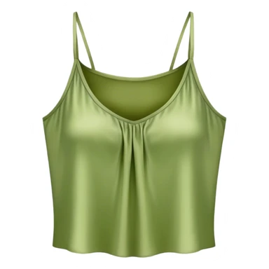 matcha colored silk camisole sticker