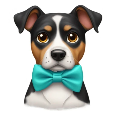 Dog with bow tie  sticker