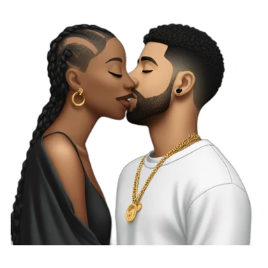drake kissing 21 savage sticker