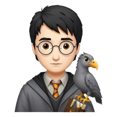 buckbeak and harry potter sticker