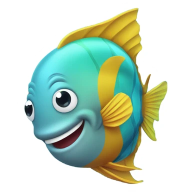Happy fish sticker